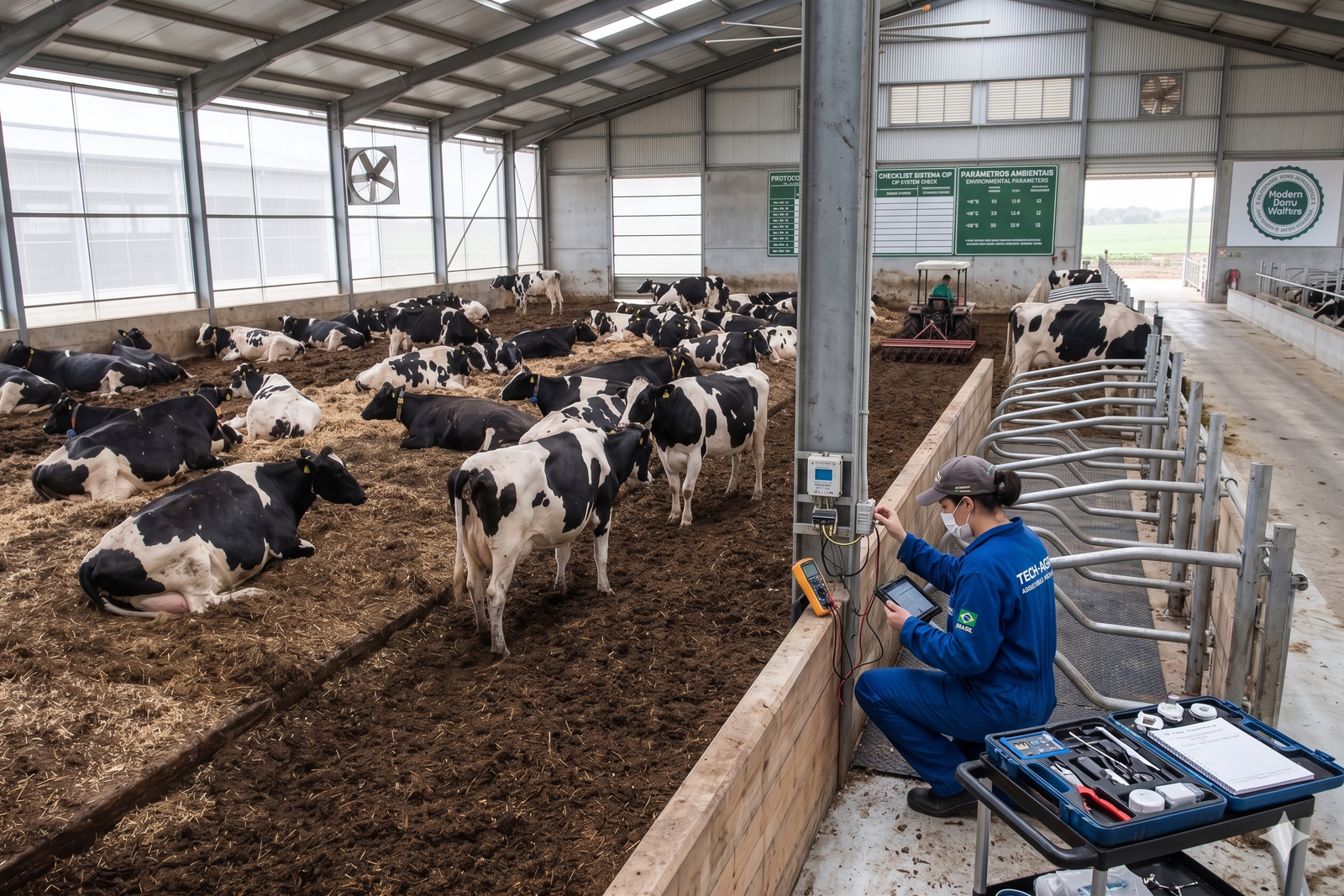 Assistência técnica de Compost Barn Free Stall